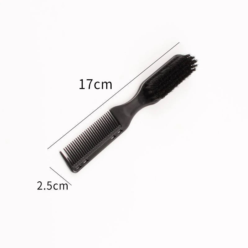 Double-sided Comb Brush Black Small Beard Styling Brush