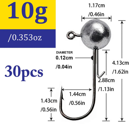 Jig fishing hooks with auxiliary hook,