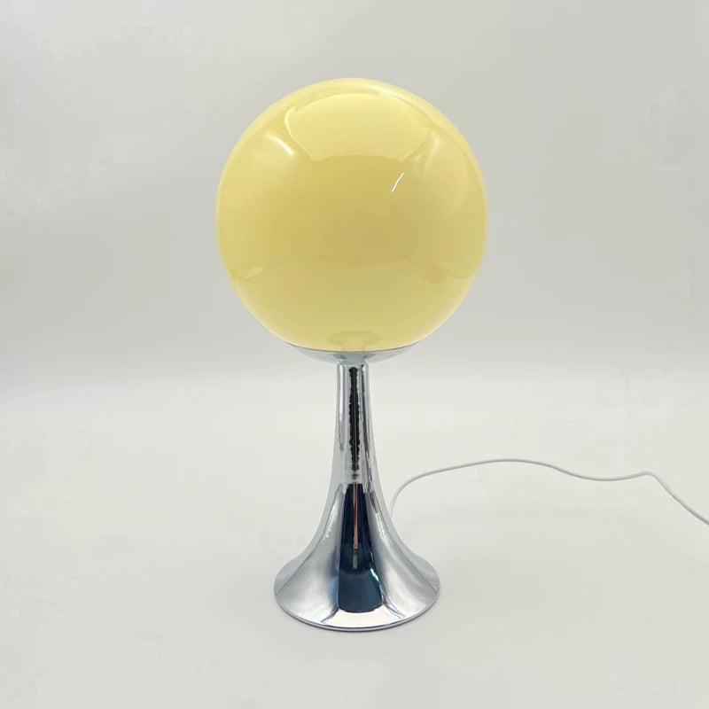 Glass Globe Desk Lamp Nordic Warm Ambient Bedside Lamp