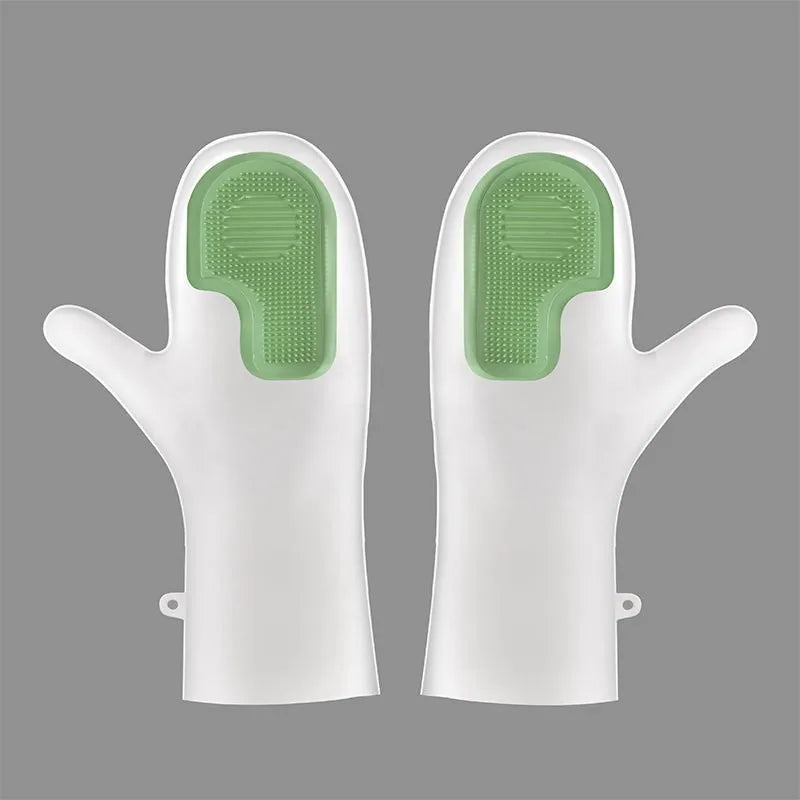 Multi functional magic brush dishwashing gloves