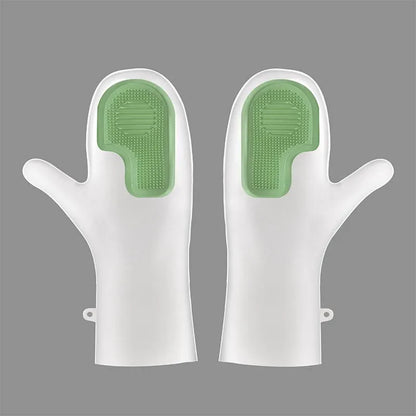 Multi functional magic brush dishwashing gloves