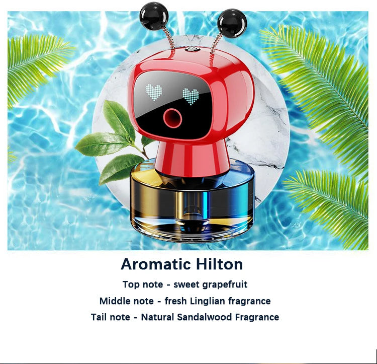 Smart Car Air Freshener AI Rechargeable Car Aroma Diffuser