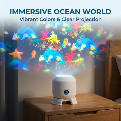 Colorful Fantasy Projection Lamp  Ocean Snowflake Ambiance