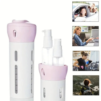 4 In 1 Portable Travel Liquid Dispenser Bottle Refillable