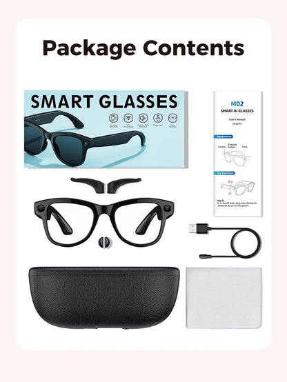 World Premiere Smart AI Glasses 4K HD 800W Pixel Camera