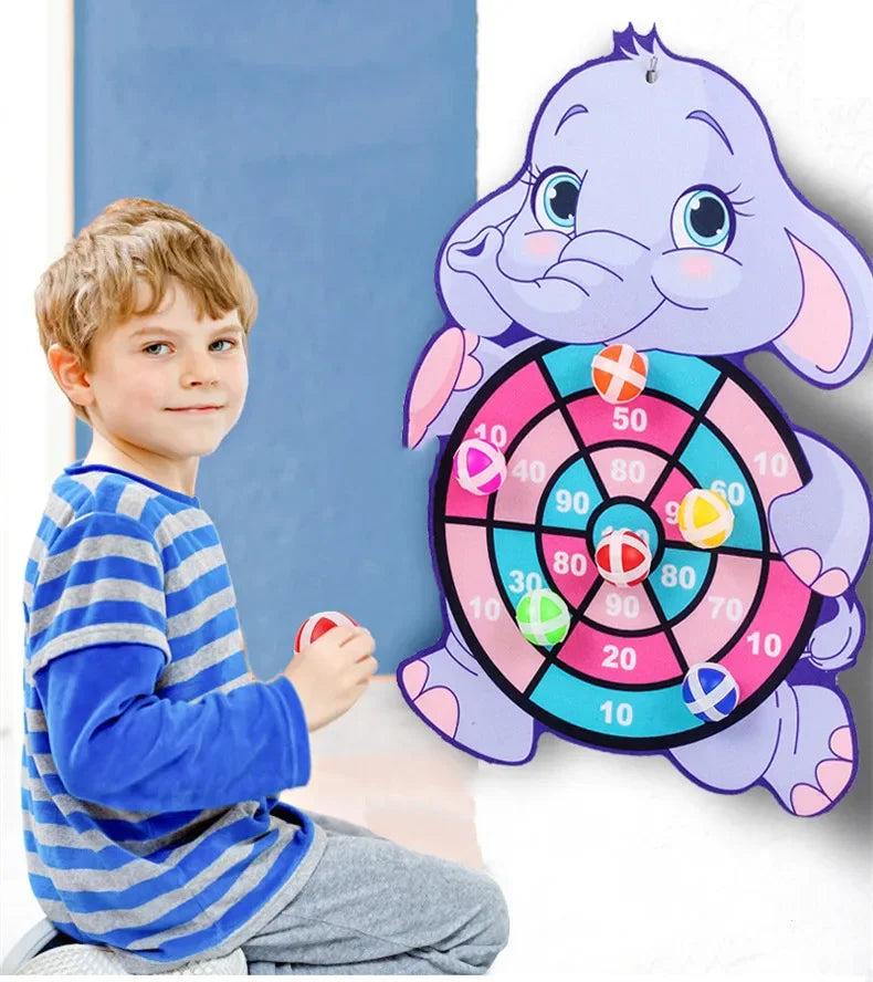 Educational Games Dart Board Baby Toy Stickey Ball Dart