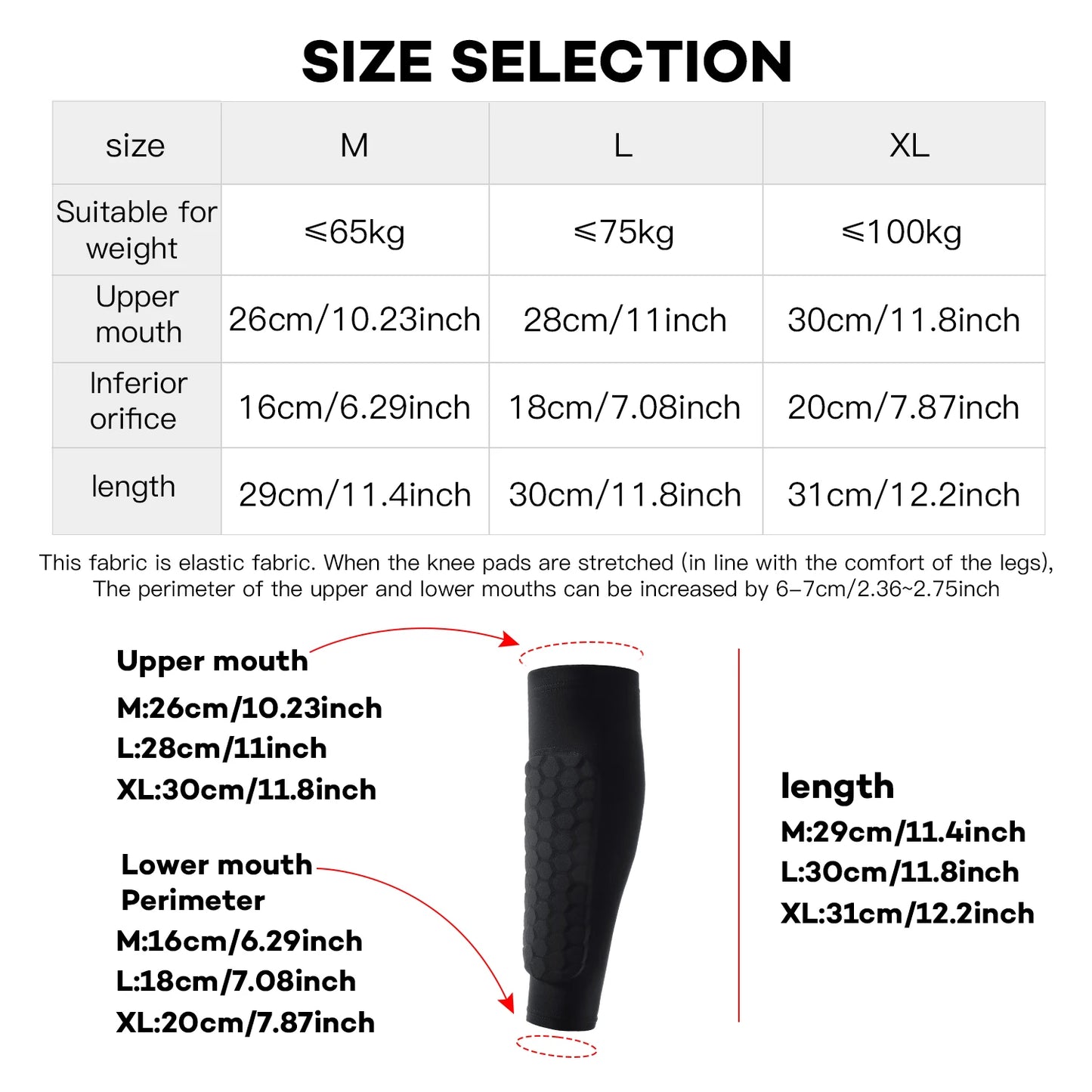 1 PC Leg Sleeves Shin Guards Shockproof Honeycomb