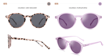 Retro Circular Polarized Sunglasses Vintage
