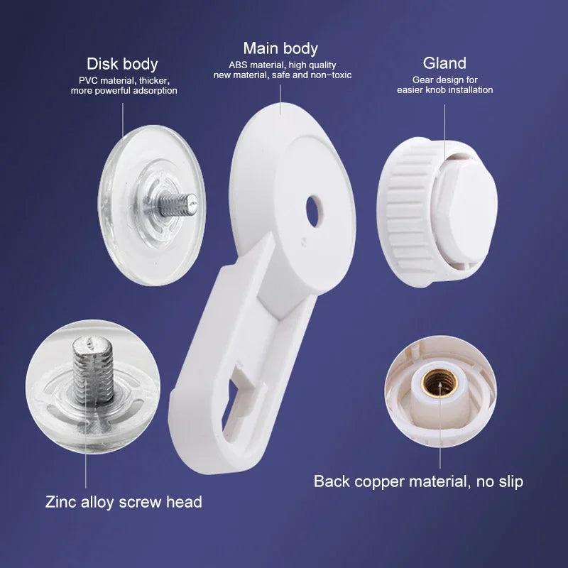 Suction Cup Toilet Paper Holder Wall Mount No Punching