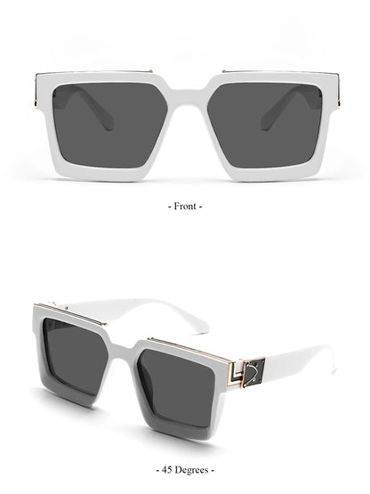 Retro Black Millionaire Shades Luxury Sunglasses