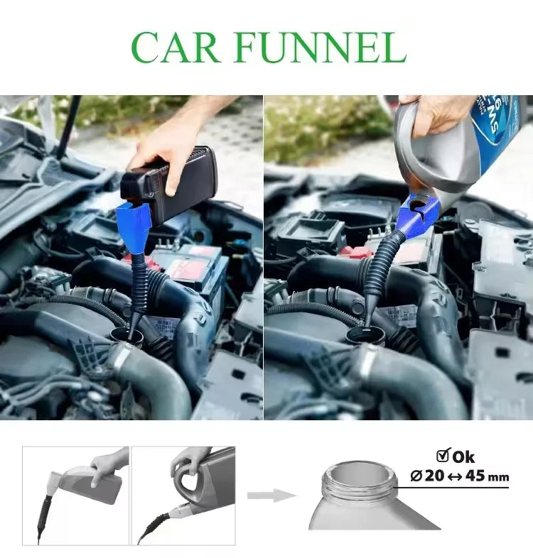 Oil Without Assistance Square Shaped Refueling Thickened Funnel