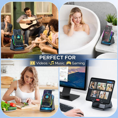 5 In 1 Auto-induction 5000mAh Wireless Induction Speaker