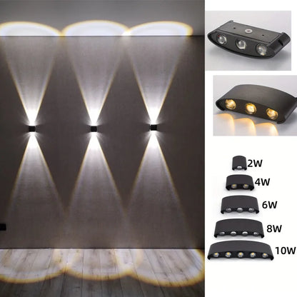 Led Wall Lamp Waterproof IP66 Up And Down Lighting Garden Decoration