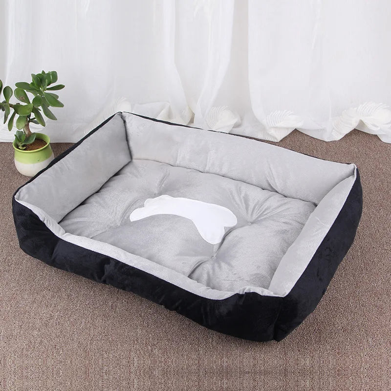 Soft Square Large Dog Sofa Elastic House Cushion