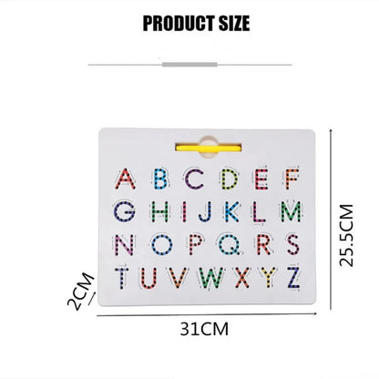 Magnetic Alphabet Tracing Board letters & numbers Magnetic Tracing