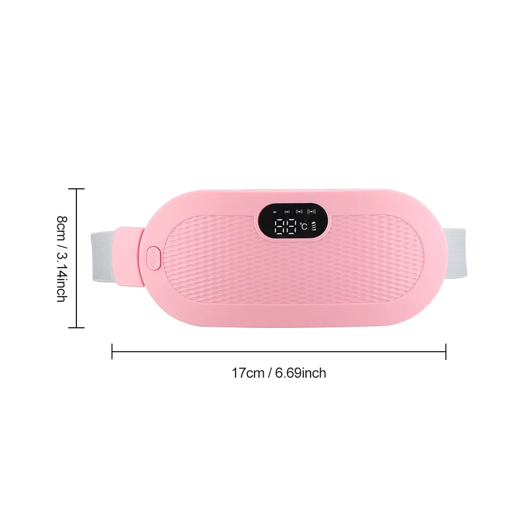 Electric Heating Pad Menstrual Cramp Massager Belt Women