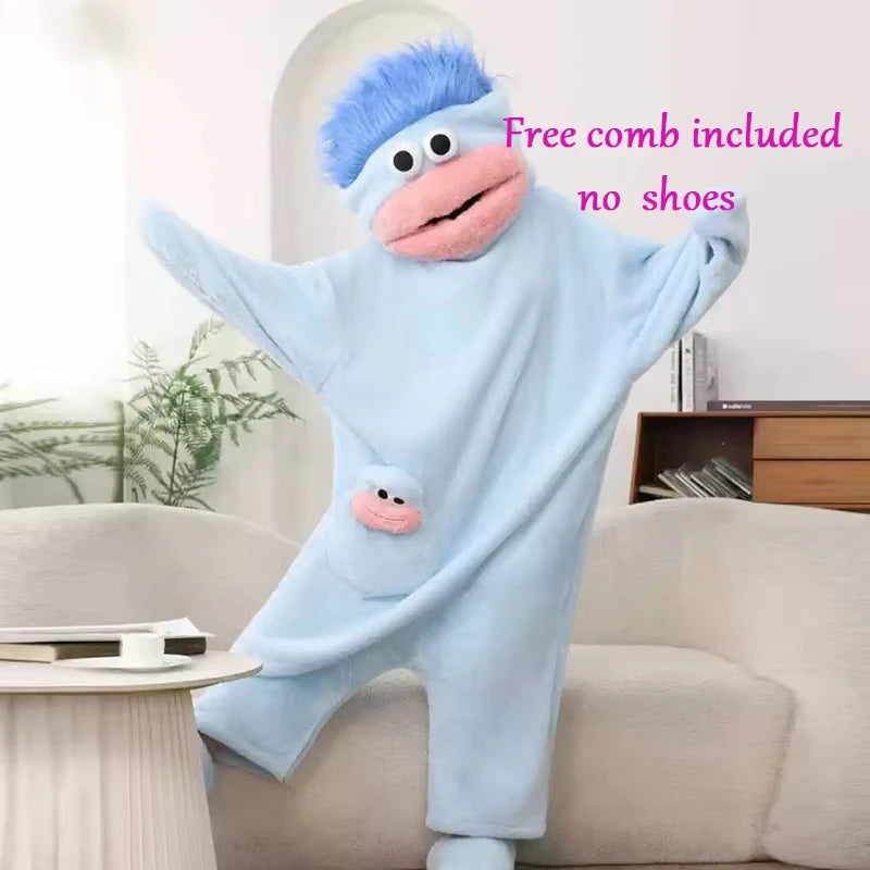 Cartoon Pajamas Autumn Winter Couple Set Wacky Bodysuit
