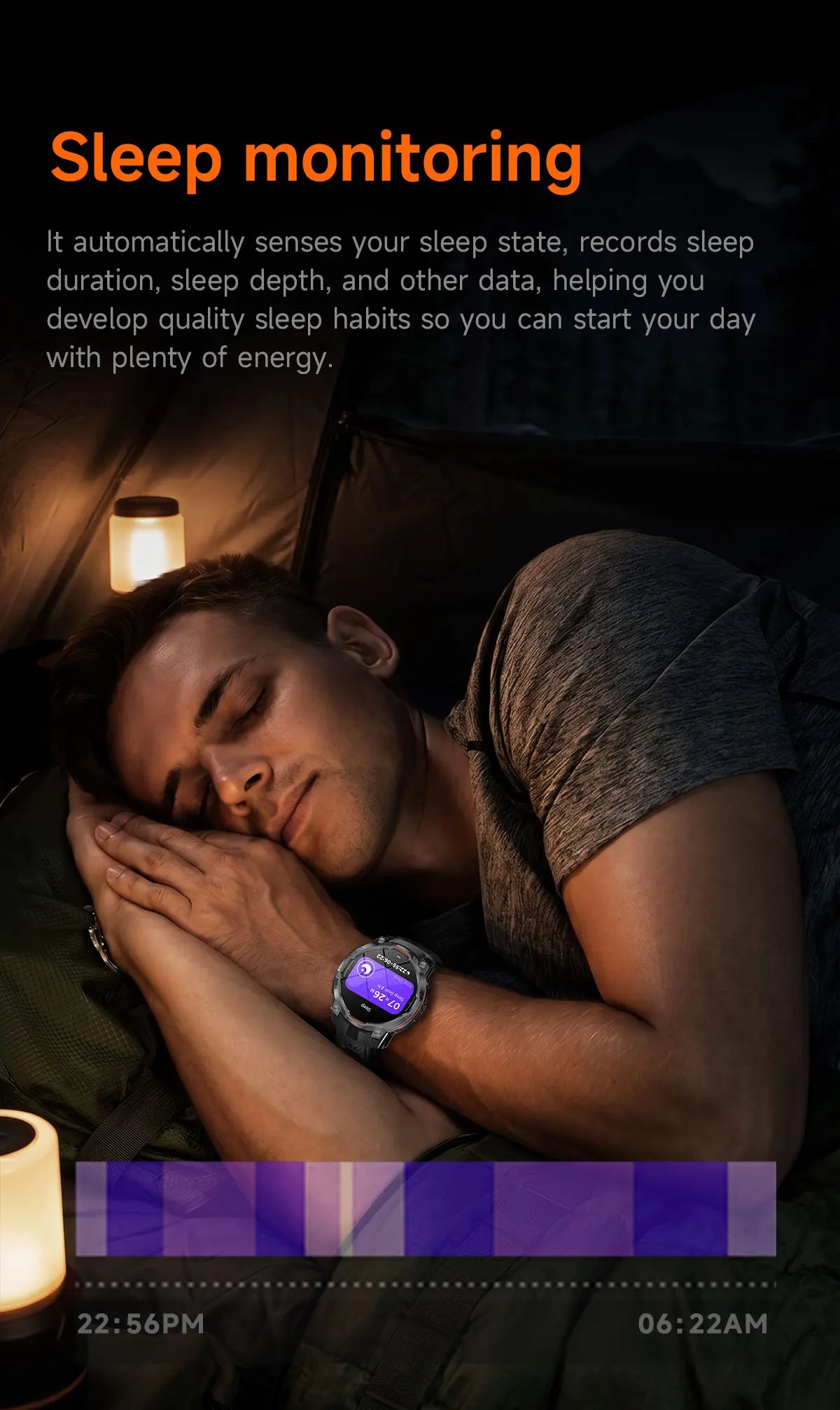 New GPS Map Smart Navigation Watch 1200mAh Battery