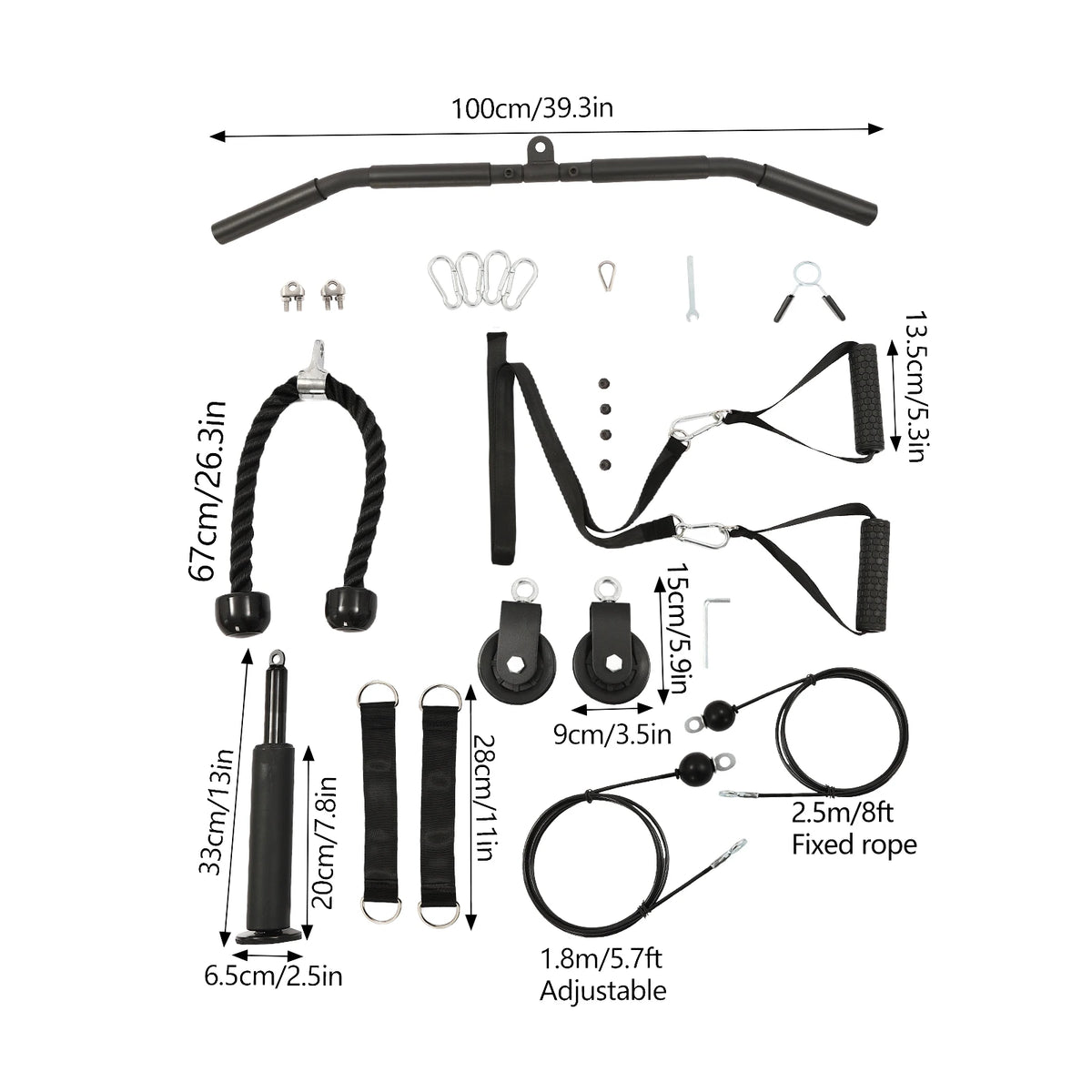 Cable Weight Pulley System for Home Gym