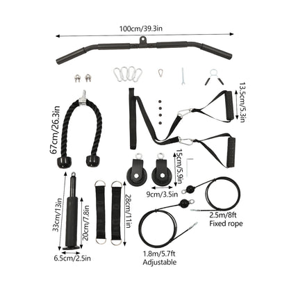 Cable Weight Pulley System for Home Gym