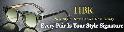 HBK New Fashion Sunglasses men Vintage Square