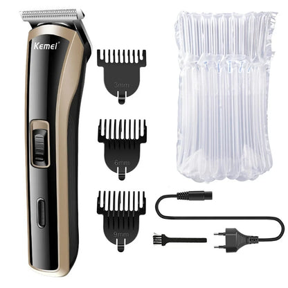 KM-418 Waterproof Hair Clipper Rechargeable Electric Trimmer