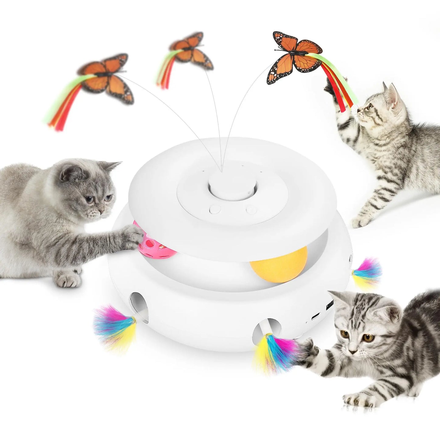 Interactive Cat Toy Automatic Toys 3-in-1 Electric Toy