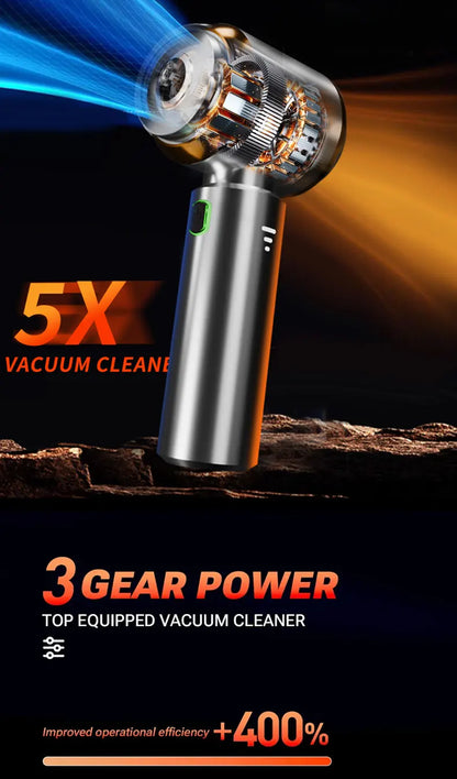 CENRR Portable Wireless Car Vacuum Cleaner Mini Powerful