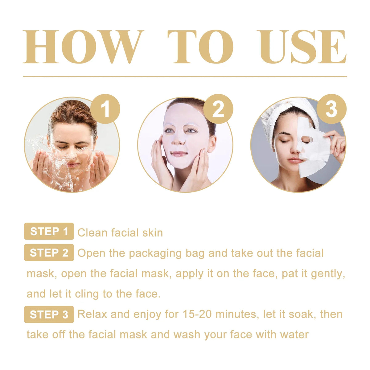 Collagen Anti Wrinkle Facial Mask Anti Aging Fade Fine Lines