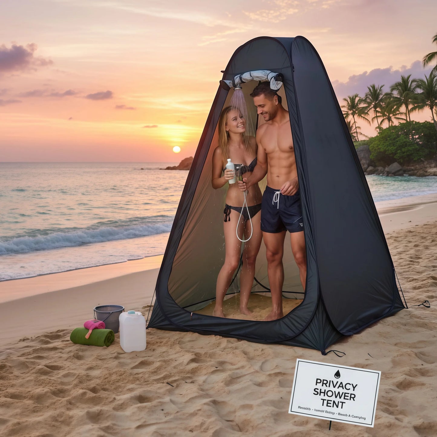Pop-Up Portable Privacy Tent Outdoor Shower Tent