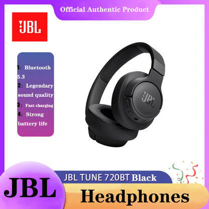 JBL TUNE 720BT Original Authentic Wireless Bluetooth Over-ear Style