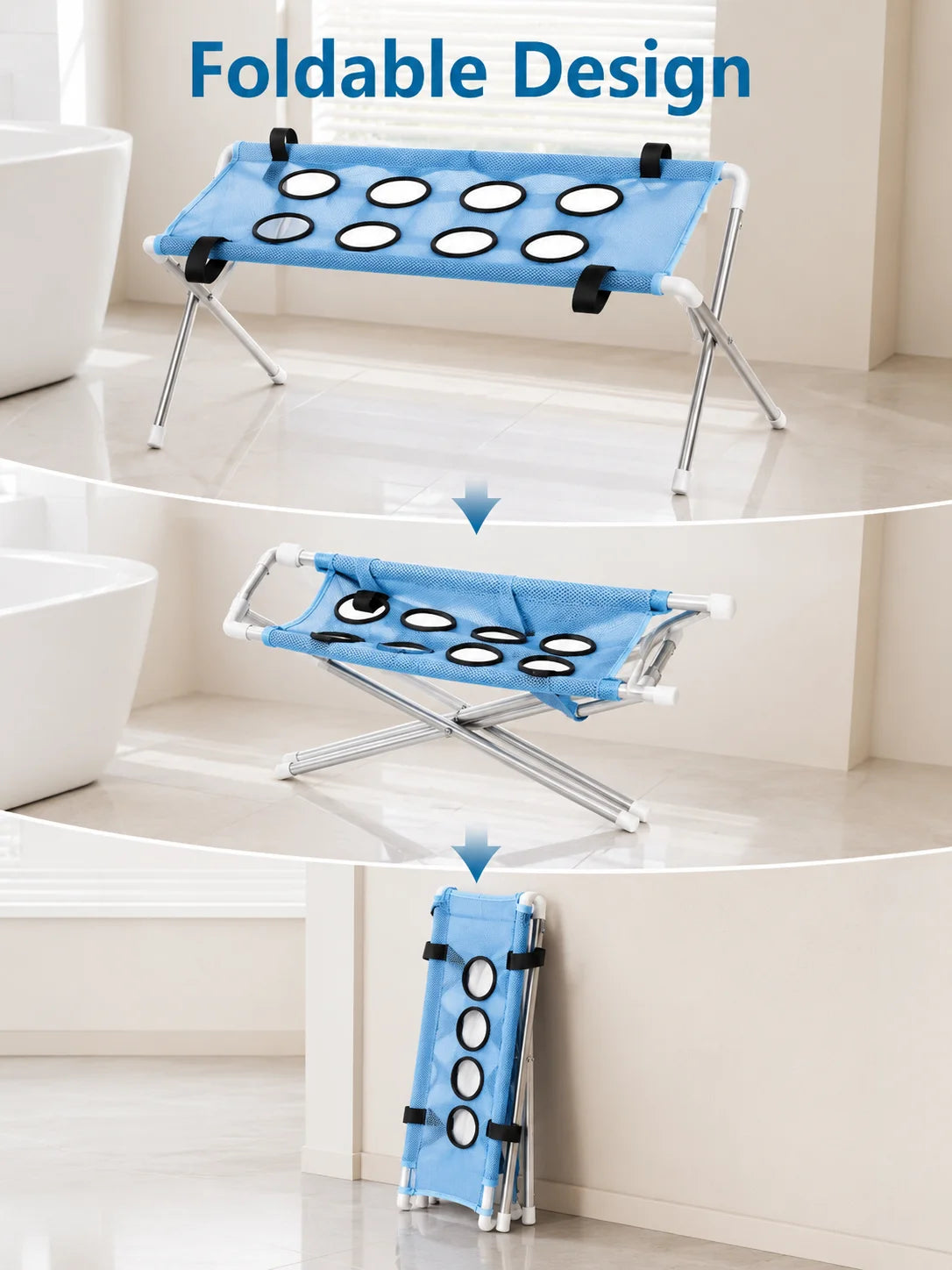 Pet Bathing Hammock Stand Foldable Dog Cat Grooming