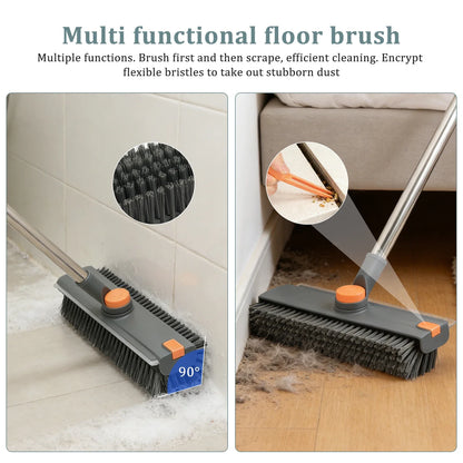 3 in 1 Scrub Brush with Long Handle Bathtub and Floor Gaps