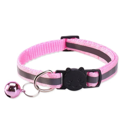 Colorful Reflective Breakaway Cat Collar with Bell