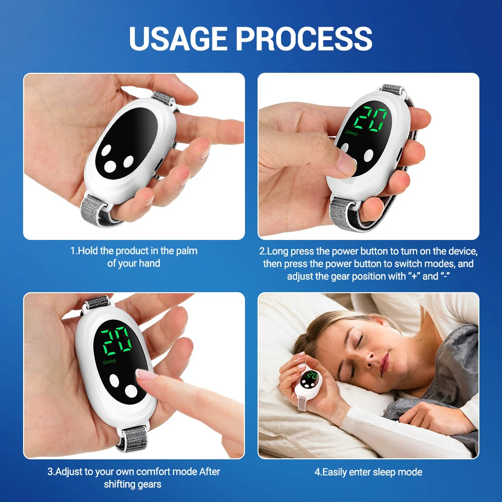 EMS Microcurrent Sleep Aid Watch Pulse Acupoint Stimulation