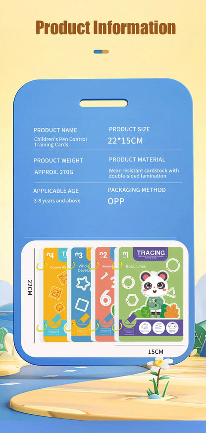 34-Page Children's Reusable Workbook Set