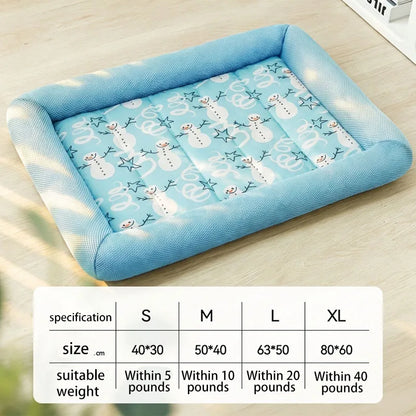 Cooling Puppy Bed Summer Mat Comfort Sofa Blanket