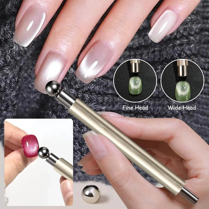 3 In 1 Dual Headed Cat Eye Nail Art Magnetic Stick