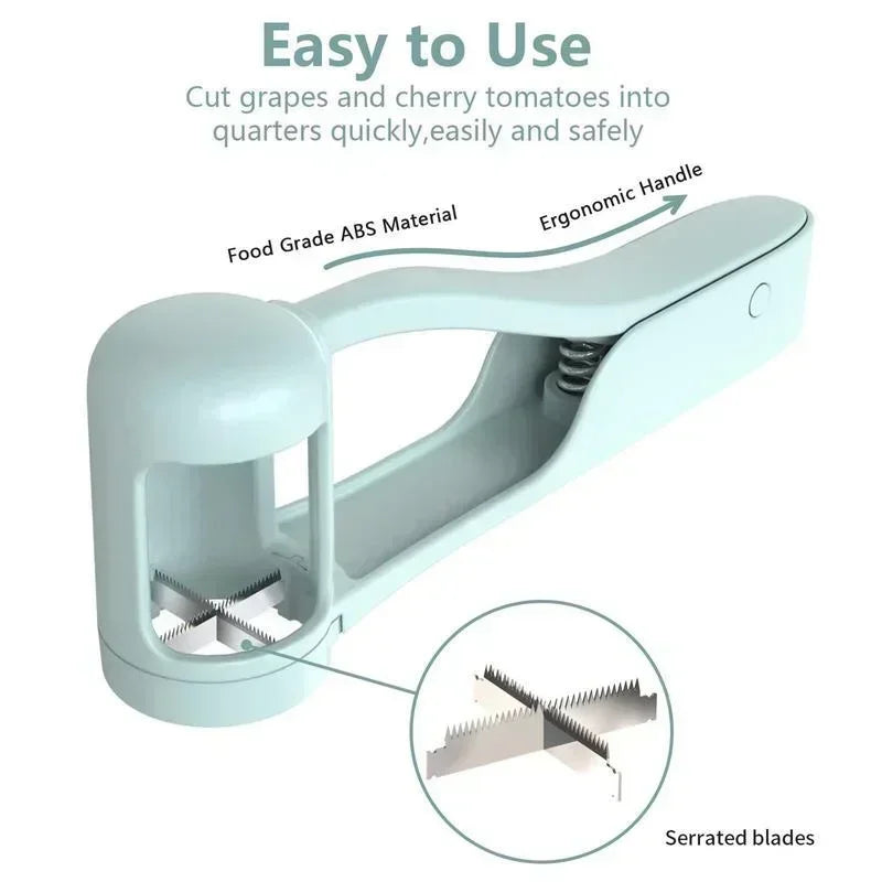 Tomato Slicer Cutter Grape Tools Cherry Fruit Salad Splitter
