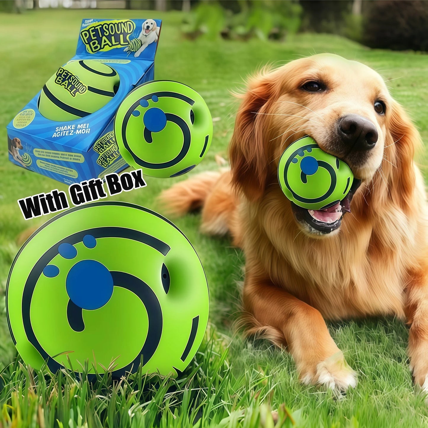 Dog Toy Wobble Wag Giggle Glow Ball Interactive