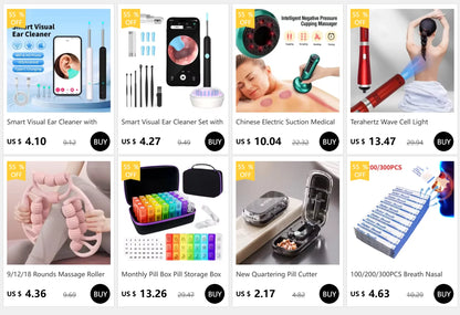 Monthly 31/32 Grids Pill Box Case Container Organizer