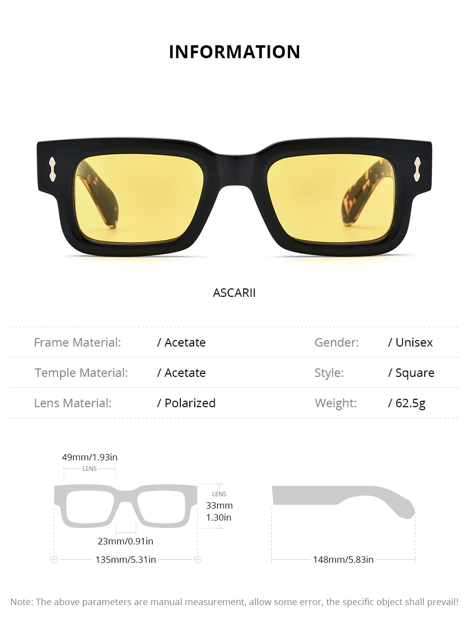 Acetate Polarized Sun Glasses Women Brand Designer