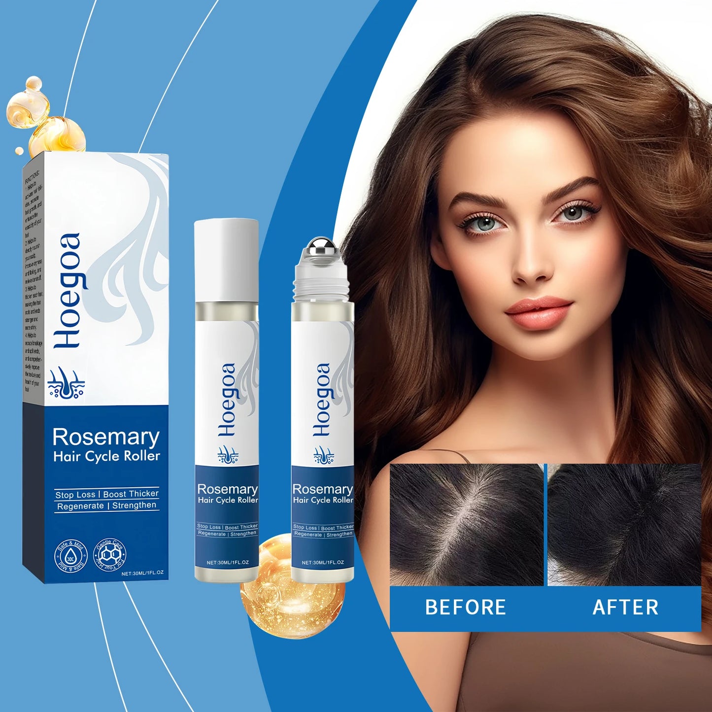 Rosemary Hair Serum Relax Scalp Stimulate Hair Growth