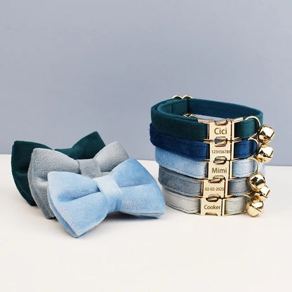 Stylish Adjustable Cat Collar with Bowknot