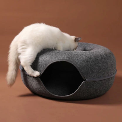 B-Tunnel Donut Cat Bed Interactive Tunnel Pet