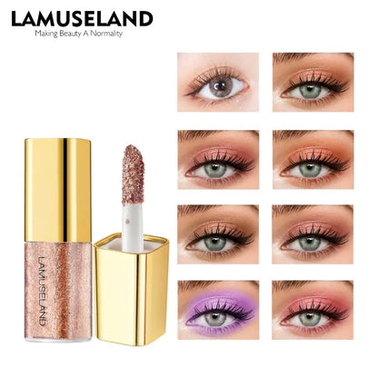 Pearly Liquid Eyeshadow Natural Smokey Silver Shimmer