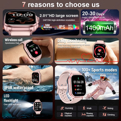 LIGE New Built-in 1400mAh Super Large Battery Smart Watch