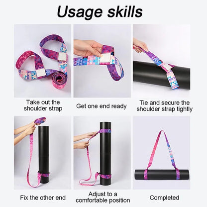 New Yoga Mat Strap for Yoga Stretching Band Elastic Bands