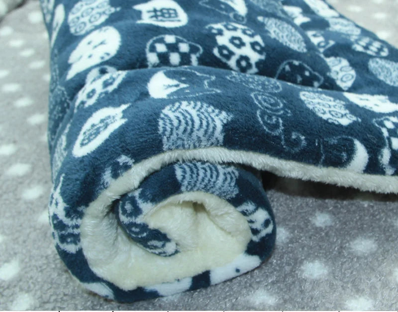 Thicken Flannel Mat Pet Beds Mats Dog Bed Sleeping Mat
