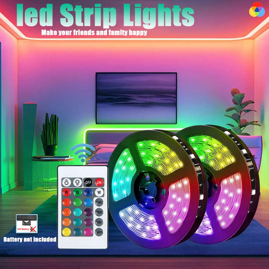 RGB 5050 Strip Light with24 Key Controller Led Strip Lights